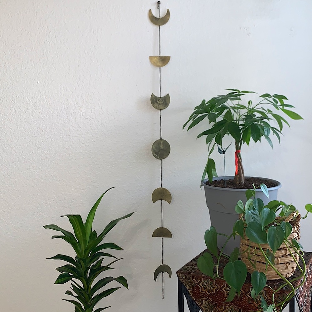 Bronze/brassy Moon Phases Wall Hanging